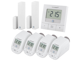 Homematic IP Set Heizen Basic XL, 4x Heizkörperthermostat, 1x Wandthermostat, 2x Fenster-/Türkontakt