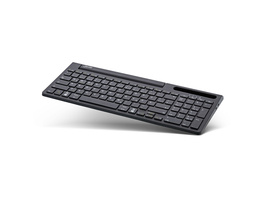 InLine 4-in-1-Tastatur, Bluetooth, mit Nummernpad, Aluminium, schwarz
