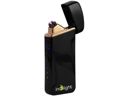 inolight Lichtbogen-Feuerzeug CL6, zündet mit Doppellichtbogen, Metallgehäuse