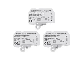 Homematic IP Smart Home 3er-Set Schalt-Mess-Aktor, 16 A, Unterputz