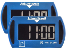Needit 2er-Spar-Set Digitale Parkscheibe PARK MINI, automatische Parkzeiteinstellung, blau