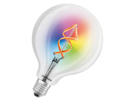 LEDVANCE SMART+ WiFi 4,5-W-LED-Lampe GLOBE125, E27 , 300 lm, RGBW, 2700-6500 K, dimmbar, Alexa, App