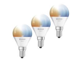 LEDVANCE 3er-Set SMART+ WiFi 4,9-W-LED-Lampe P40, E14, 470 lm, Tunable White, dimmbar, Alexa, App