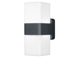 LEDVANCE SMART+ WiFi 14-W-LED-Wandleuchte CUBE UPDOWN, Aluminium, 950 lm, warmweiß, RGB, IP44