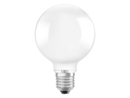 OSRAM Hocheffiziente 4-W-LED-Lampe GLOBE95, E27, 840 lm, warmweiß, 3000 K, matt, 210 lm/W, EEK A