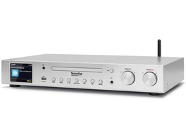 TechniSat Radio-Hi-Fi-Tuner DigitRadio 143 CD (V3), DAB+/UKW/Internetradio, Bluetooth, CD, silber