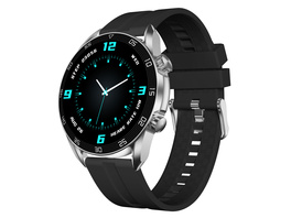 FontaFit AMOLED-Smartwatch LEMA, chrom, 3,6-cm-Display, SPO2, Schlafanalyse, Telefonfunktion, IP68