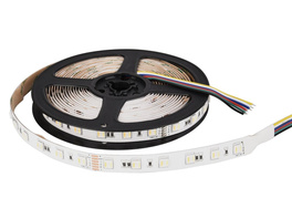 ENOVALITE 5-m-LED-Streifen, 19 W, 24 V DC, RGB+CCT (Tunable White), 3,8 W/m, 340 lm/m, 60 LED/m, IP20