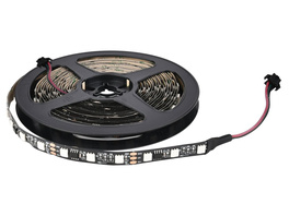 ENOVALITE 5-m-LED-Streifen WS2812B-kompatibel, 10 W, 5 V DC, RGB, 2 W/m, 60 LED/m, IP20