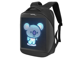 technoline LED-Rucksack mit programmierbarem Display, App, 21,5L, wasserabweisend