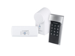 Homematic IP Smart Home Set Zutritt Basic, mit Access Point -basic, Keypad und Türschlossantrieb