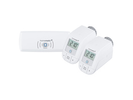 Homematic IP Smart Home Set Heizen Basic mit 2x Heizkörperthermostat basic HmIP-eTRV-B-2