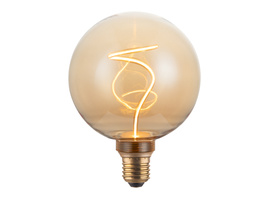 ENOVALITE LED Filament Leuchtmittel, YARN GLOBE, Amber, E27, 4.9W, 200lm, 1800K, dimmbar