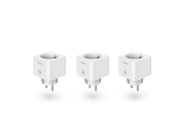 Hama Smarte WLAN-Steckdose, Matter, 3.680W, Sprach-/Appgesteuert, 3er-Pack