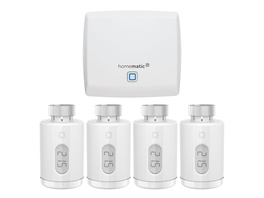 Homematic IP Set Raumklima mit Access Point, 4x Heizkörperthermostat - pure