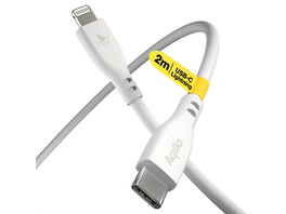 Aqiila Cablebird CS22 Sync-/ Ladekabel, 60W, Type-C auf Lightning, 2 m, Weiß