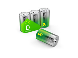 GP Super Alkaline D Mono Batterie 1,5V, 4 Stück