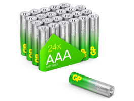 GP AAA Batterie Alkaline Super, 1,5V,  24 Stück