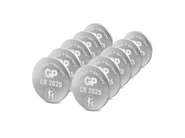 GP Lithium CR2025 Knopfzelle, 3V, 10 Stück