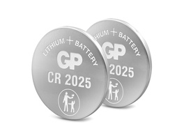 GP Lithium CR2025 Knopfzelle, 3V, 2 Stück