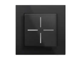 Homematic IP Smart Home Set Glastaster -schwarz,  1 Fach-Glasrahmen, HmIP-WGS-A + HmIP-GF1-A