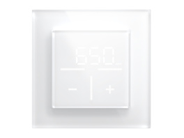 Homematic IP Smart Home Set Glasthermostat mit Co2-Sensor - weiß,  1 Fach-Glasrahmen, HmIP-WGTC +  HmIP-GF1