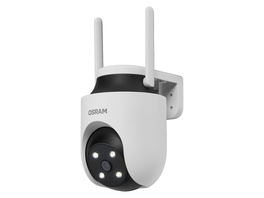 OSRAM SMART+ Smart Home WLAN-Außenkamera 360°, 2K QHD, IP65, Weiß
