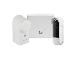 Homematic IP Smart Home Set mit Starter Set Mini Zutritt und Video-Türklingel, HmIP-SK25 und HmIP-CODB