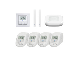 Homematic IP Starter Set Raumklima mit HmIP-HAP2, HmIP-WTH-3, 2x HmIP-SWDO-2, 4x HmIP-eTRV-B-2