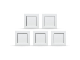 Homematic IP Smart Home Tasterwippe für Markenschalter – universal, HmIP-BRU 5er Set