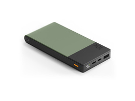 GP Powerbank M2+ 10C, Li-Po 10.000mAh, 1x USB-A, 2x USB-C, Moosgrün