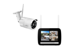 Stabo Smart Home Funk-Überwachungs-Set multifon security V, 7-Zoll Monitor, 3MP Kamera