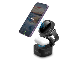 FONTASTIC Induktive Ladestation „Qumag“, 5-in-1, Schwarz