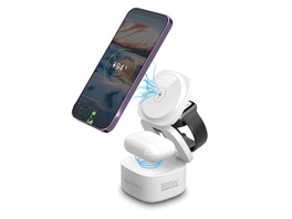 FONTASTIC Induktive Ladestation „Qumag“, 5-in-1, Weiß