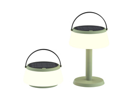Die BOLD tragbare Solar-Tischlampe, Grün, Solar