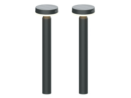 Die BOLD 2er-Set Solar-Leuchte mit PIR, 50 cm Höhe, Gun Grey