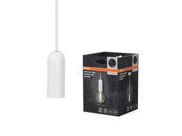 OSRAM Vintage 1906® Pendelleuchte ROUND,  E27, weiß, ohne Leuchtmittel
