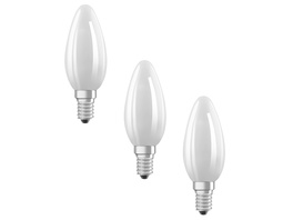 Osram LED Base Classic B 60 Filament, 5,5W, 806 lm, E14, kaltweiss, matt, 3-erPack