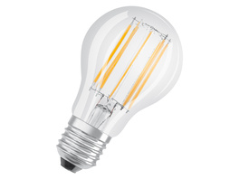 Osram LED Superstar Plus Classic A 100 Filament, 11 W, 1521 lm, E27, dimmbar, kaltweiß, klar