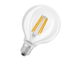 Osram LED Classic Globe 95 60, Filament, EEK A, 3,8 W, 806 lm, E27, warmweiß, klar