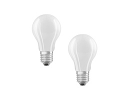 Osram LED Classic A 60, Filament, EEK A, 3,8 W, 806 lm, E27, warmweiß, matt, 2er Pack