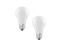 Osram LED Classic A 75, Filament, EEK A, 5 W, 1055 lm, E27, warmweiß, matt, 2er Pack