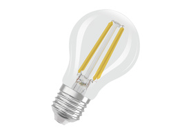 Osram LED Classic A 40, Filament, EEK A, 2,2 W, 470 lm, E27, kaltweiß, klar, 2er Pack