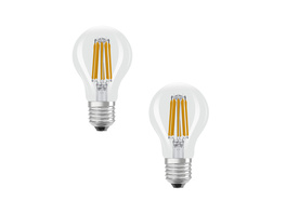 Osram LED Classic A 100, Filament, EEK A, 7,2 W, 1521 lm, E27, kaltweiß, klar, 2er Pack