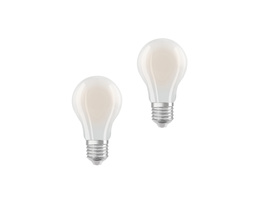 Osram LED Classic A 100, Filament, EEK A, 7,2 W, 1521 lm, E27, kaltweiß, matt, 2er Pack