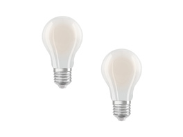 Osram LED Classic A 75, Filament, EEK A, 5 W, 1055 lm, E27, kaltweiß, matt, 2er Pack