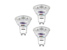 Osram LED PAR16 50 100°, 2,5 W, 450 lm, GU10, EEK A, kaltweiß, 3er Pack