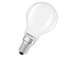 Osram LED Classic P 40, Filament, EEK B, 2,5 W, 470 lm, E14, dimmbar, warmweiß, matt