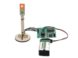 SOL-EXPERT Elektronische Ampel Lötbausatz, Modellbau, LED-Steuerung