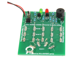 SOL-EXPERT Lötbausatz „Die goldene Mitte“, LED-Reaktionsspiel mit Tastersteuerung